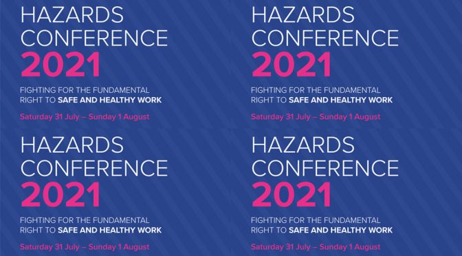 Hazards conference 2021, 31 July-1 August
